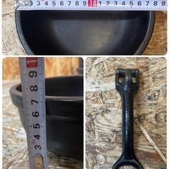 C(7656) 鉄鋳物 ビビンバ鍋 7個　韓国食器 鉄鍋 厨房用品 飲食店 店舗用 業務用 韓国料理の画像