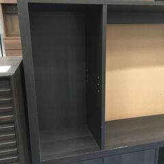 ★リユースのサカイ横浜南店★YM1582  オープンシェルフ（テレビ台） ブラウン W120×D29×H130 クリーニング済みの画像