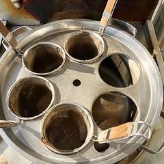 【札幌市内配送可】タニコー ガスゆで麺器 TU-1ND 幅650×奥行750×高さ750mm LPガス用 現状販売 厨房機器の画像