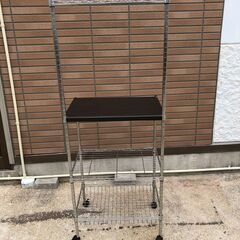 JM20411K) スチールラック＜幅：約59cm 高さ：約165cm 奥行 ：約39cm＞中古品【取りに来られる方限定】　の画像