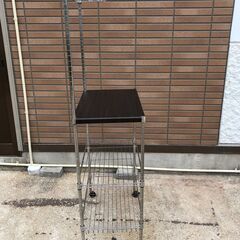 JM20411K) スチールラック＜幅：約59cm 高さ：約165cm 奥行 ：約39cm＞中古品【取りに来られる方限定】　の画像