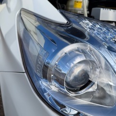 zvw30プリウスヘッドライト左右レンズ新品交換済の画像
