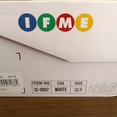 新品未使用！イフミー/IFME 白色　上履き/体育館シューズ22㎝の画像