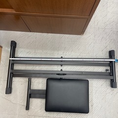 ピヤノスタンド折りたたみ式黒椅子 　折りたたみスタンド の画像