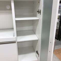 ＼家具＊家電のお店／【ｼﾞｬﾝｸﾞﾙｼﾞｬﾝｸﾞﾙ石川金沢店】レンジ台 ホワイト  W(幅)90×D(奥行き)40×H(高さ)90cmの画像