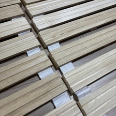 【美品】すのこベッド　ロール式　シングル&ダブルの画像