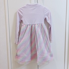 淡い紫 ワンピース 120 cmの画像