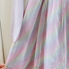 淡い紫 ワンピース 120 cmの画像