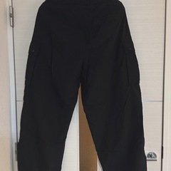  ナイロンカーゴパンツ 黒の画像