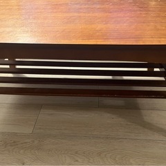 リビングテーブル　ローテーブル　木製　ウォルナットの画像