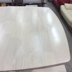 【ニトリのリラックスシリーズ】 ダイニングセット　ニトリ　NITORI　リラックシリーズ　食卓テーブルセット　2人掛け　イス2脚　布座面　：アイボリー/オレンジの画像