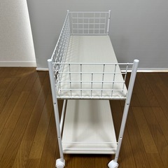 【直接引取限定】ニトリ 収納ラックキャスター付きワゴン 未使用・組み立て済の画像