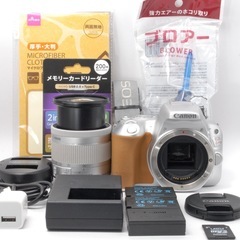 ✨オシャレなシルバー✨Canon Kiss X9 Wi-Fi転送 レンズセットの画像