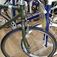 リユースのサカイ浦和店 【F273】ON13 クロスバイク モスグリーン 6ギア 700X28C 700X28Cの画像