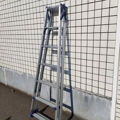ピカ はしご兼用脚立 SCL-210A ６段 1.82m～2.13ｍ 四脚アジャスト式 かるノビ はしご 脚立 梯子 下部操作脚伸縮 Pica 脚カバー付き 札幌 北20条店の画像