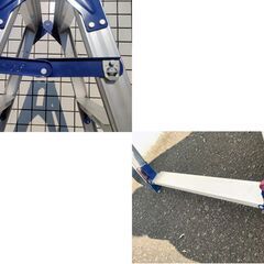 ピカ はしご兼用脚立 SCL-210A ６段 1.82m～2.13ｍ 四脚アジャスト式 かるノビ はしご 脚立 梯子 下部操作脚伸縮 Pica 脚カバー付き 札幌 北20条店の画像