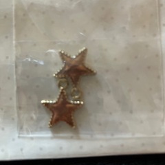 ⭕️未使用★メタルチャーム★星2個セットの画像