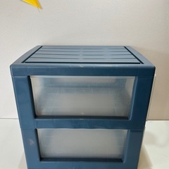 収納ボックス 収納プラスチックケース二段の画像