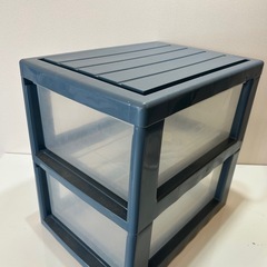 収納ボックス 収納プラスチックケース二段の画像