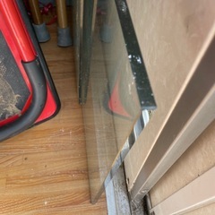 ガラステーブル上面のみ長方形1正方形大1中1の画像