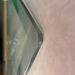 ガラステーブル上面のみ長方形1正方形大1中1の画像