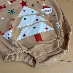 美品✨1st Christmas𐂂𖠰  \ ᴍᴇʀʀʏ ᴄʜʀɪsᴛᴍᴀs /  ꊛ໋̝❅ロンパース🎅の画像