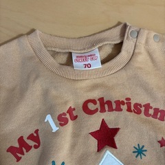 美品✨1st Christmas𐂂𖠰  \ ᴍᴇʀʀʏ ᴄʜʀɪsᴛᴍᴀs /  ꊛ໋̝❅ロンパース🎅の画像