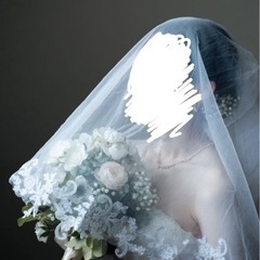 ウェディングベール　ホワイト　ロングの画像