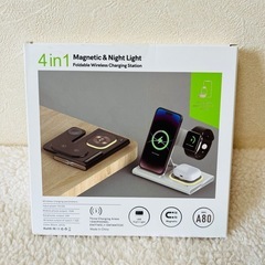 3in1ワイヤレス充電器 アップルウォッチ 同時充電 マルチ充電器スタンドの画像