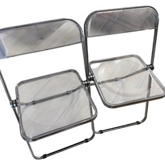 クリアチェア　ラウンドテーブル　せっとセットの画像