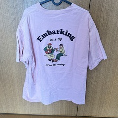【メンズ】FREAK'S STORE バック刺繍プリント　tシャツ Lの画像