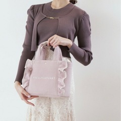 JILLSTUART シャギー トートバッグ ピンクの画像