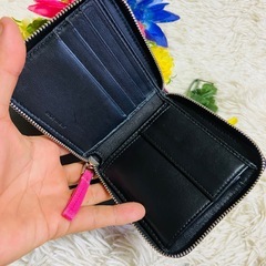 MARNI✨マルニ✨財布✨キャンバス✨ラウンドジップ✨グリーン✨ピンク✨マルチ✨の画像