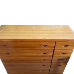 タンス　木製チェスト　ハート　6段チェストの画像