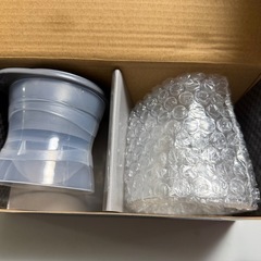 製氷皿つきグラス２つの画像