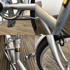 ☆20インチ 折り畳み自転車 CityRIDER シルバー 防犯登録無し 中古品(NF251106)303-583-③の画像