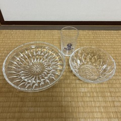 ガラス　コップ　カップ　デザート皿　透明　クリア　まとめ売り　セットの画像