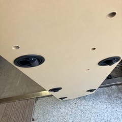 石2511-107 ハヤミ工産（株） TVボード ブラック キャスター付き 中古の画像