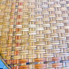 M607 ラタン 丸テーブル センターテーブル ナチュラルの画像