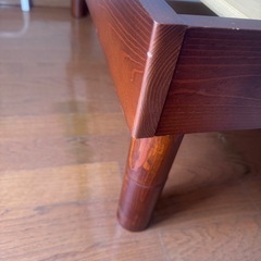 天然木 すのこ ベッドフレーム シングルの画像