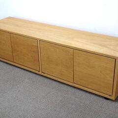 新札幌 / 無印良品 スタッキングキャビネット オーク材 ローボ...