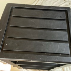 収納ケース  ３段引出し クローゼットチェスト 34✖️41✖️h64cm 黒の画像