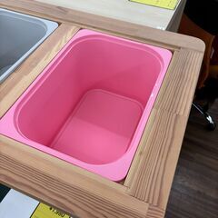 【ジモティー割引あり】【ジャングル守口店】天板収納テーブル　ローテーブル　の画像