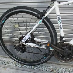E652★18500円★整備済み スポーツ中古自転車 【ロードバイク　白　46㎝　アルミフレーム】の画像