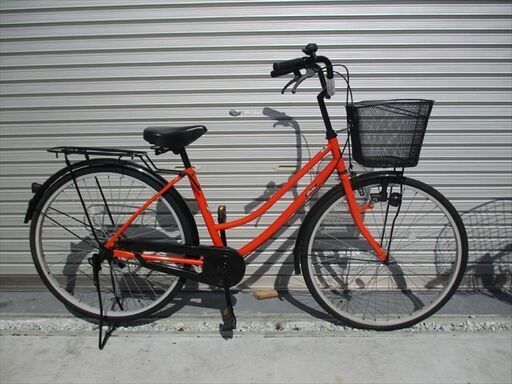 E653★限定特価★ 中古自転車 【　26インチ　ママチャリ　オレンジ 】