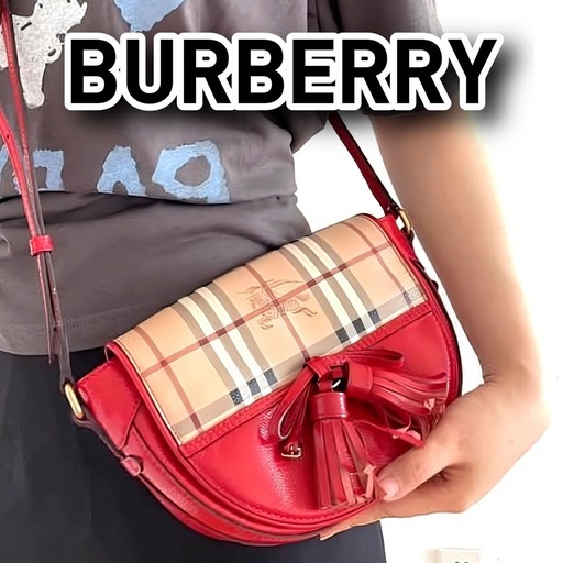 レア✨BURBERRY✨バーバリー✨ショルダーバッグ✨シャドーホース✨リボン✨
