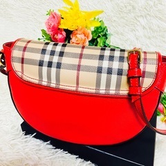 レア✨BURBERRY✨バーバリー✨ショルダーバッグ✨シャドーホース✨リボン✨の画像