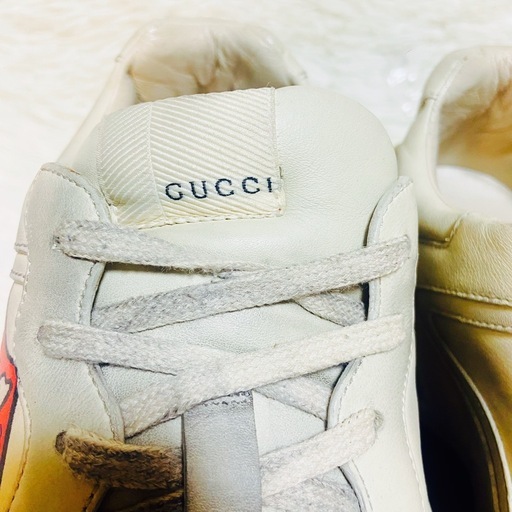 ヴィンテージ加工✨GUCCI✨グッチ✨スニーカー✨ライトン✨リップ✨レザー✨
