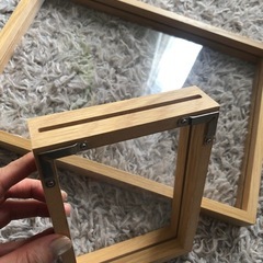無印良品　フォトフレーム大小2個セットの画像