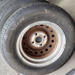 【相模原市中央区田名】現状渡し!! 軽トラ/軽バン用夏タイヤ 145/80R12 ブリジストン&ダンロップの画像